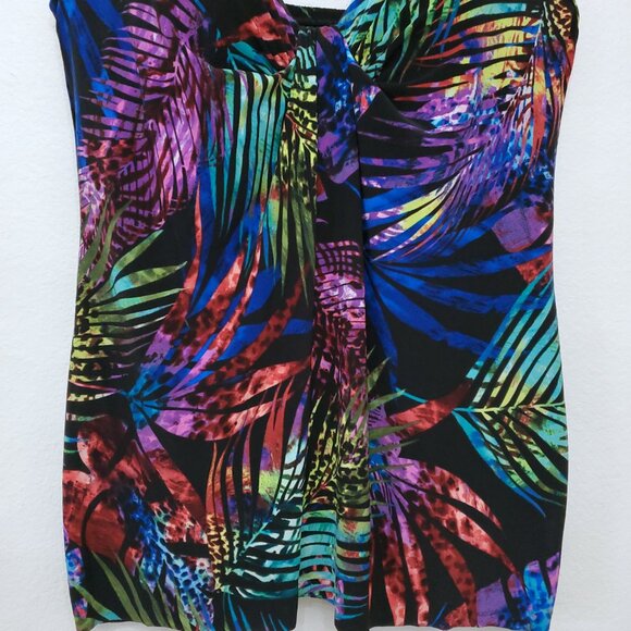 Miraclesuit Tropicat Marina Underwire Tankini Top - Picture 6 of 16